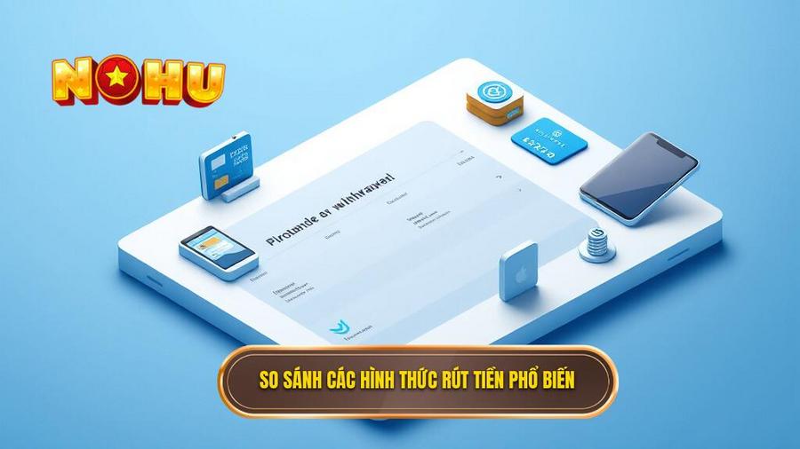 3. So sánh các hình thức rút tiền phổ biến