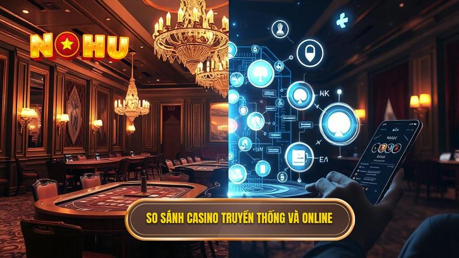 So sánh casino truyền thống và online